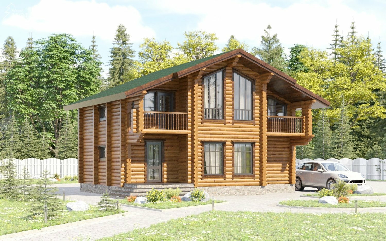 Оцилиндрованное бревно